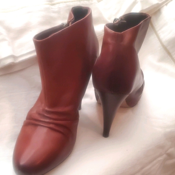 Aldo rust/cognac leather boots - Picture 3 of 4